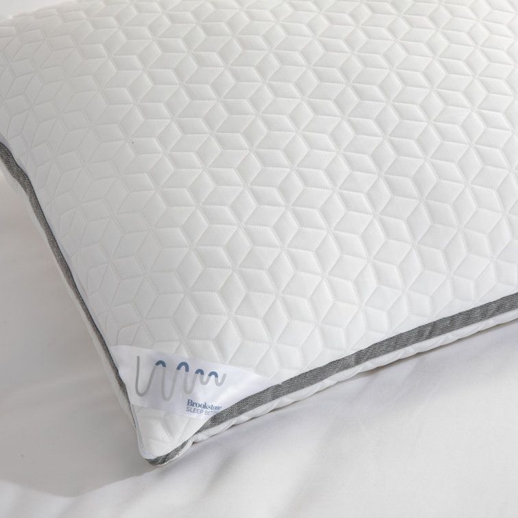 Brookstone Perfect 2 in 1 Comfort Pillow White Wayfair